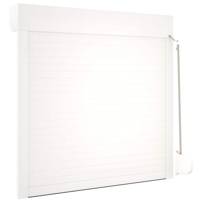 vidaXL Roller Shutter White 100 x 100 cm Aluminium and Polyurethane