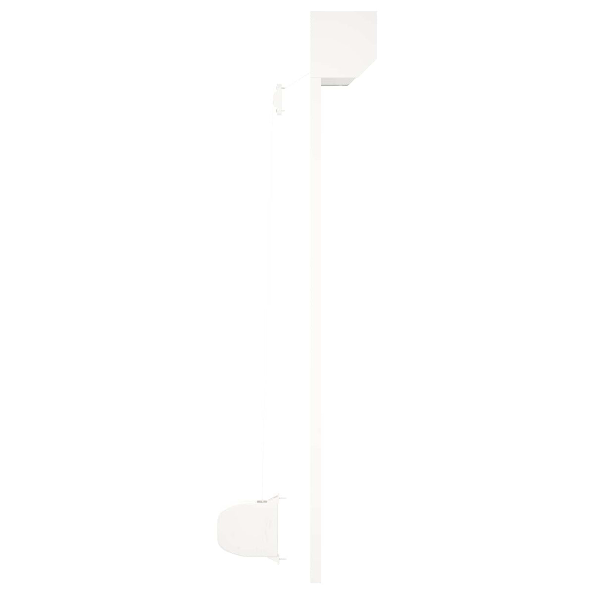 vidaXL Roller Shutter White 100 x 120 cm Aluminium and Polyurethane
