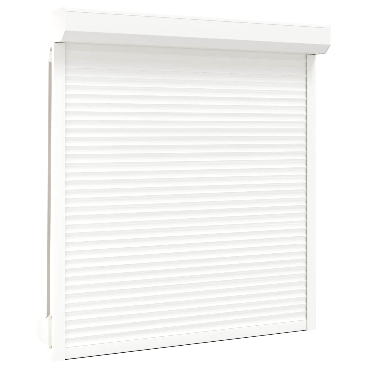 vidaXL Roller Shutter White 140 x 150 cm Aluminium and Polyurethane
