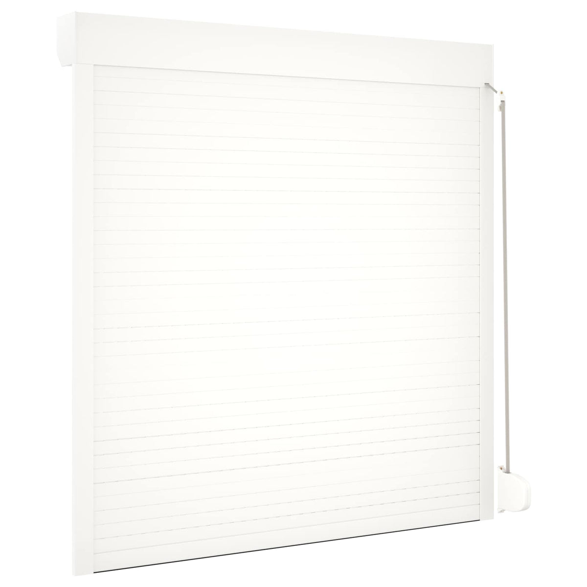 vidaXL Roller Shutter White 140 x 150 cm Aluminium and Polyurethane