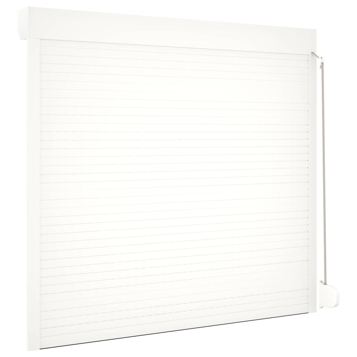 vidaXL Roller Shutter White 160 x 150 cm Aluminium and Polyurethane
