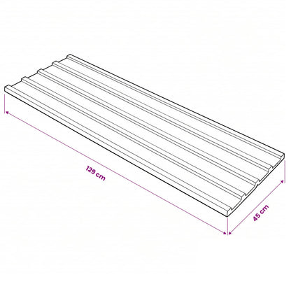 vidaXL Roof Panel 12 pcs Brown 129 x 45 cm Galvanised steel