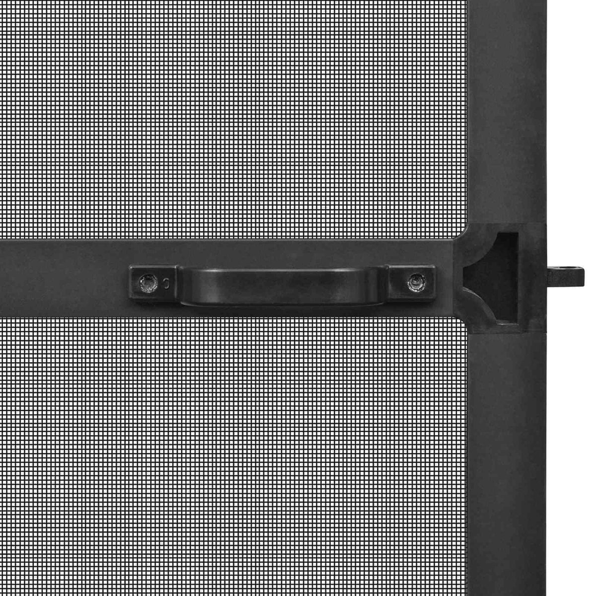 vidaXL Hinged Insect Screen Manual Anthracite and Black 100 x 215 cm