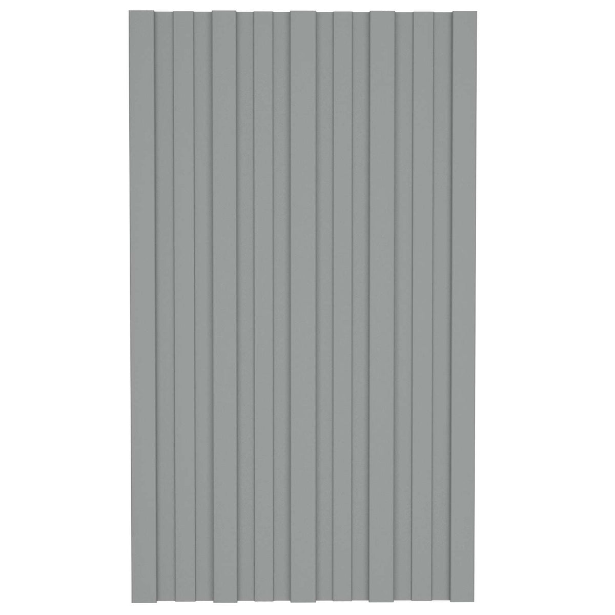 vidaXL Roof Panel 12 pcs Grey 80 x 45 cm Galvanised steel