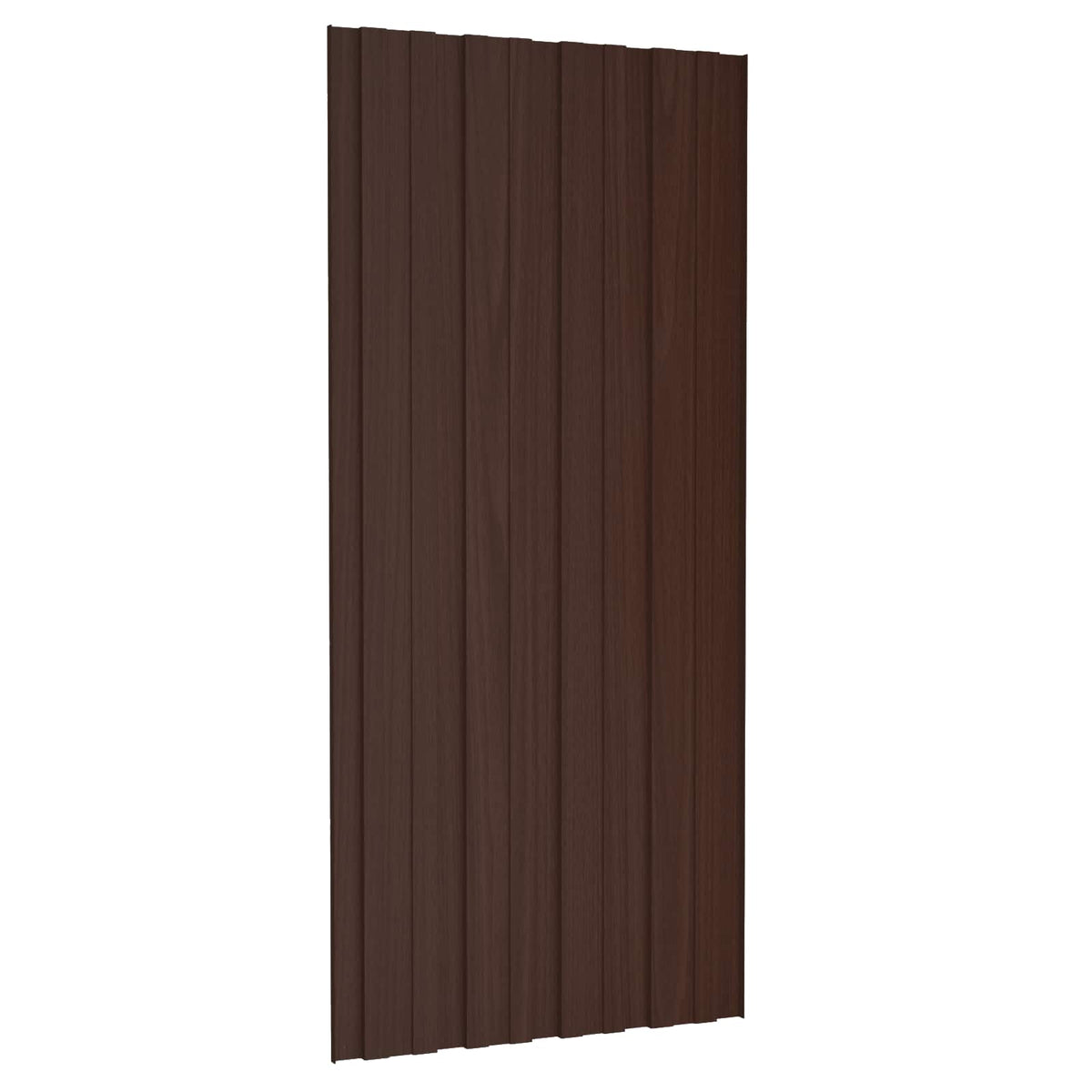 vidaXL Roof Panel 12 pcs Brown 100 x 45 cm Galvanised steel