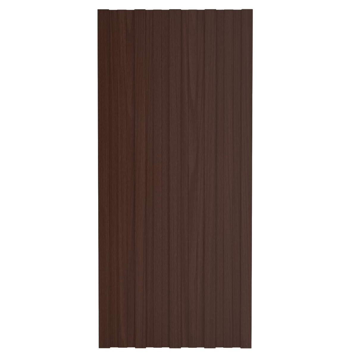 vidaXL Roof Panel 12 pcs Brown 100 x 45 cm Galvanised steel