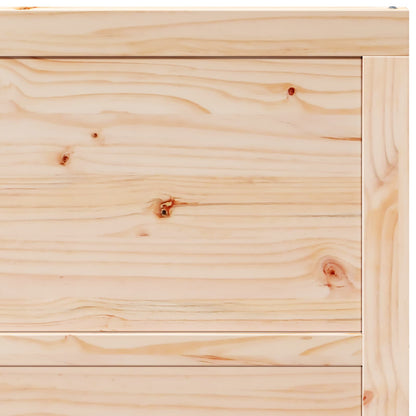 vidaXL Barn Door Natural 90 x 2.5 x 208 cm Solid Pine Wood