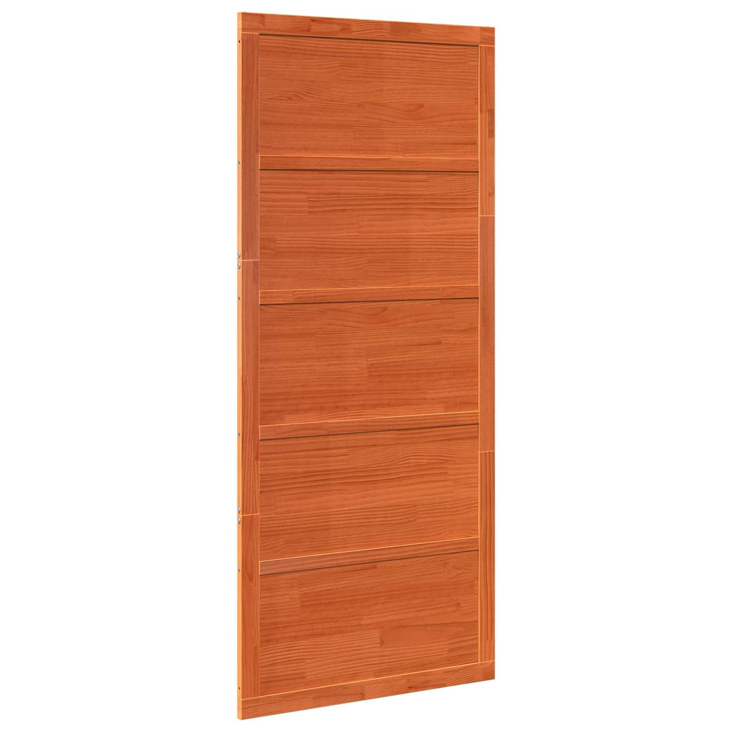 vidaXL Barn Door Wax Brown 90 x 2.5 x 208 cm Solid Pine Wood