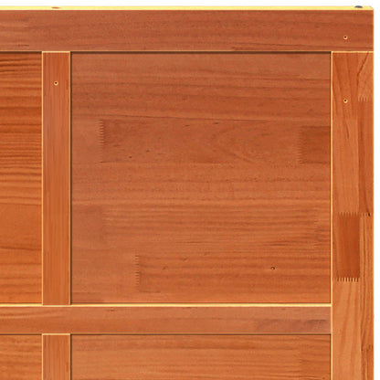 vidaXL Barn Door Wax brown 90 x 2.5 x 208 cm Solid Pine Wood