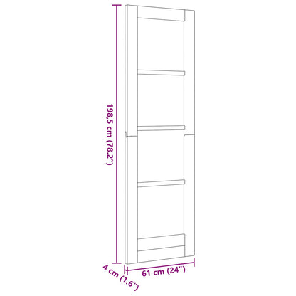vidaXL Interior Door Natural 61 x 198.5 cm Plywood