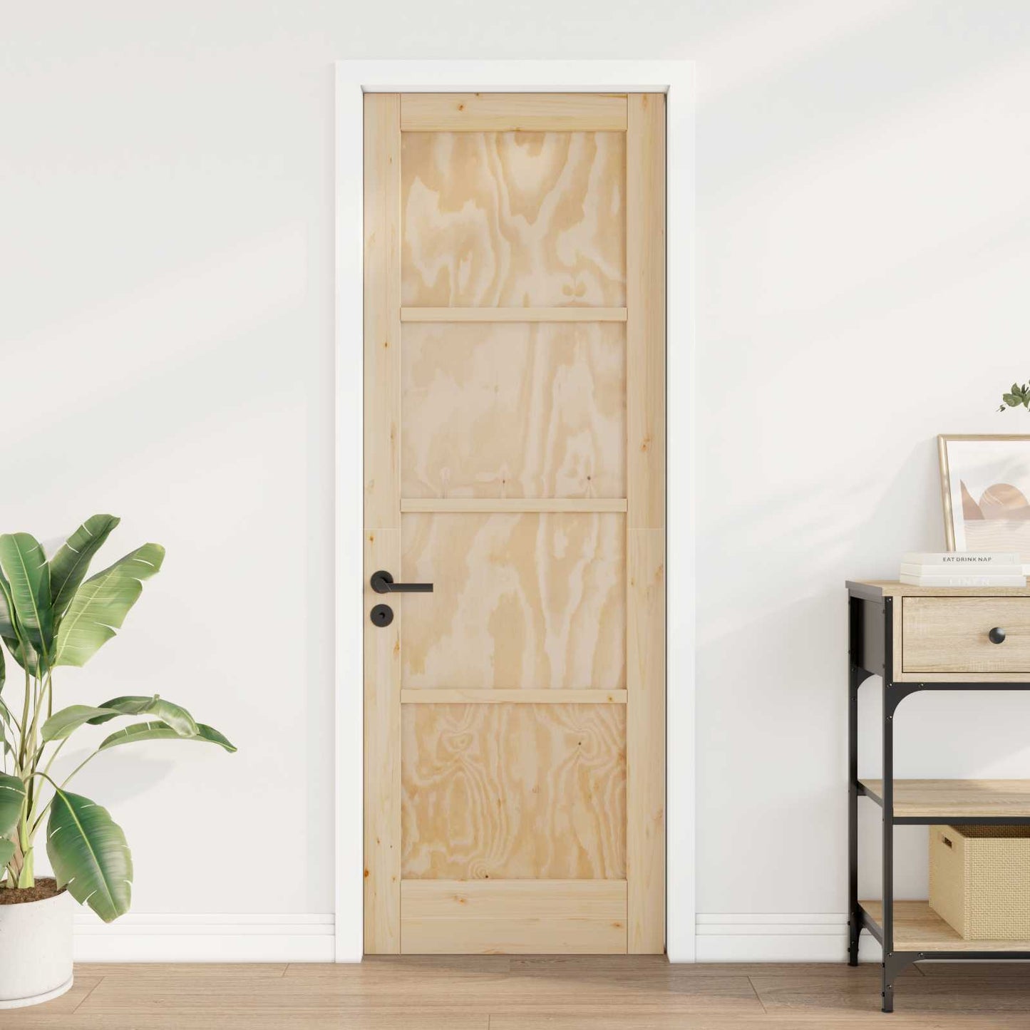 vidaXL Interior Door Natural 73.5 x 211 cm Plywood