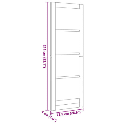 vidaXL Interior Door Natural 73.5 x 211 cm Plywood