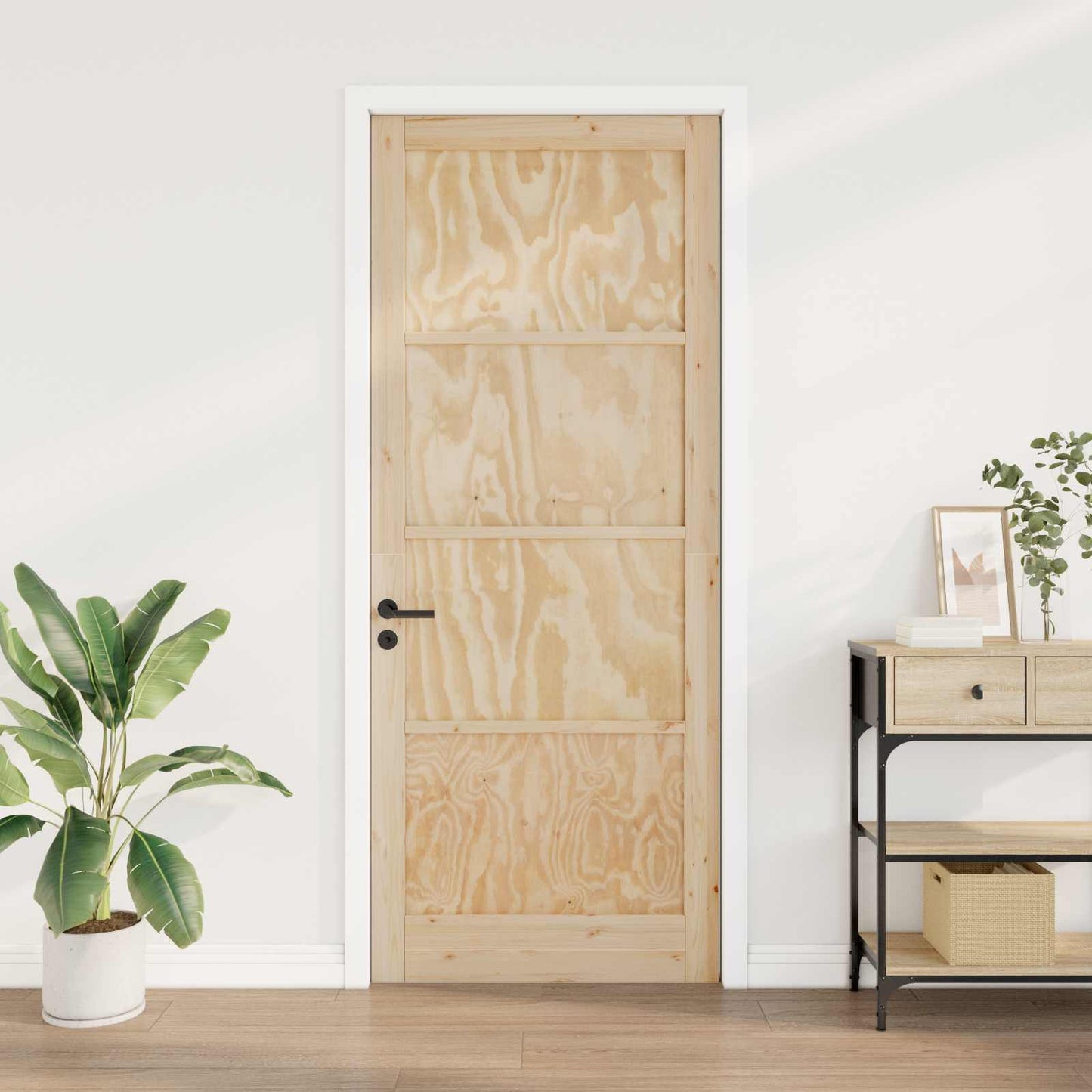 vidaXL Interior Door Natural 83 x 232 cm Plywood