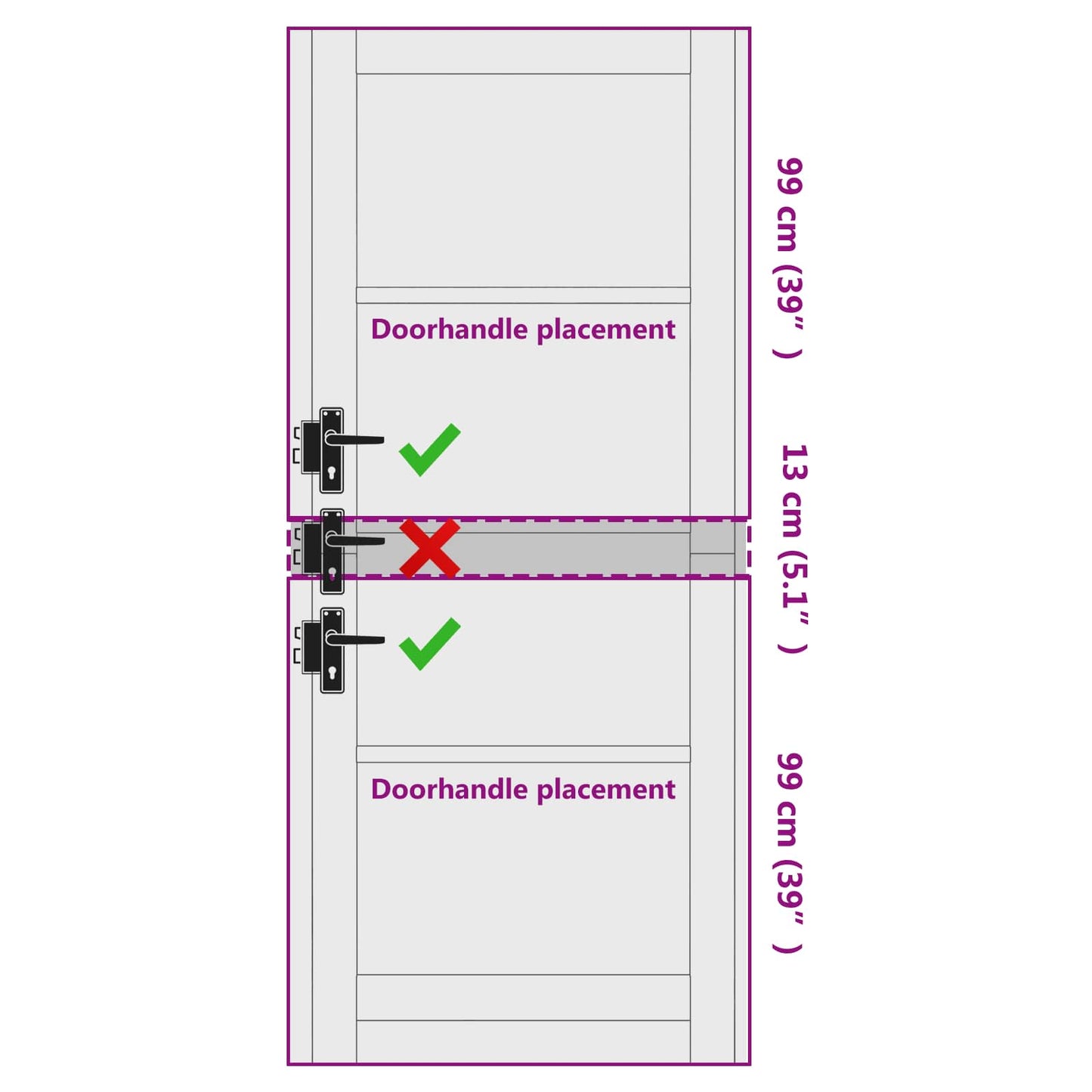 vidaXL Interior Door Natural 86 x 211 cm Plywood