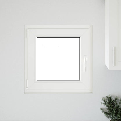 vidaXL Basement Window Internal Colour White RISOR 50 x 50 cm