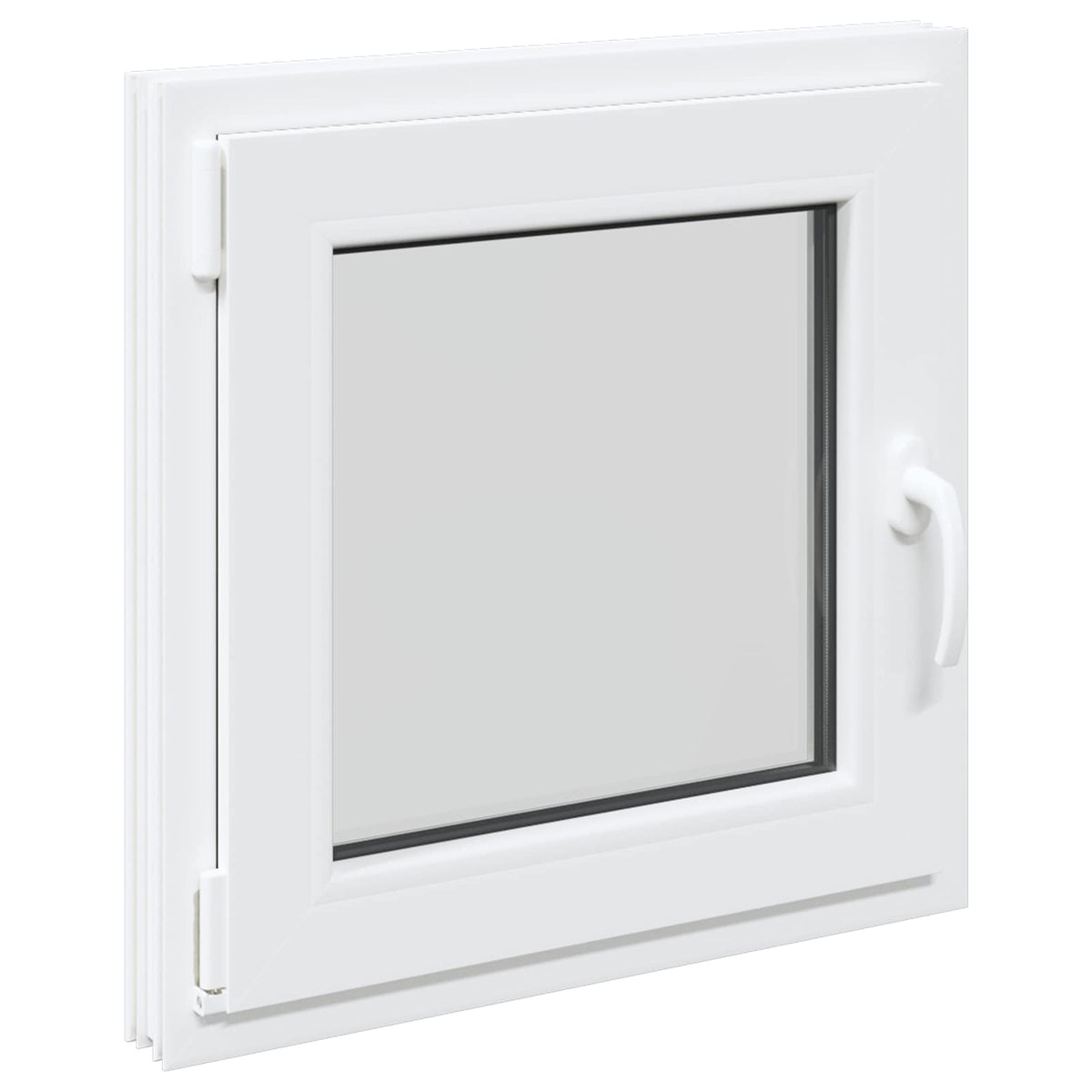 vidaXL Basement Window Internal Colour White RISOR 50 x 50 cm