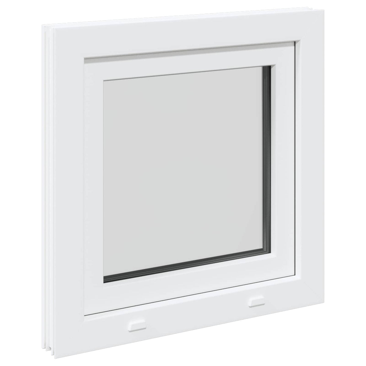 vidaXL Basement Window Internal Colour White RISOR 50 x 50 cm