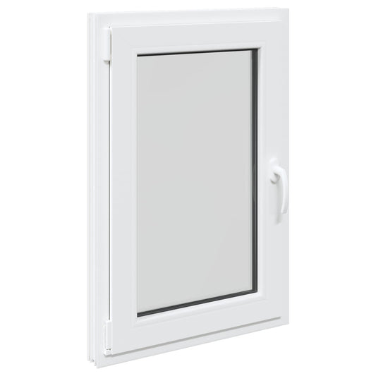 vidaXL Basement Window RISOR 60 x 100 cm PVC and Glass White