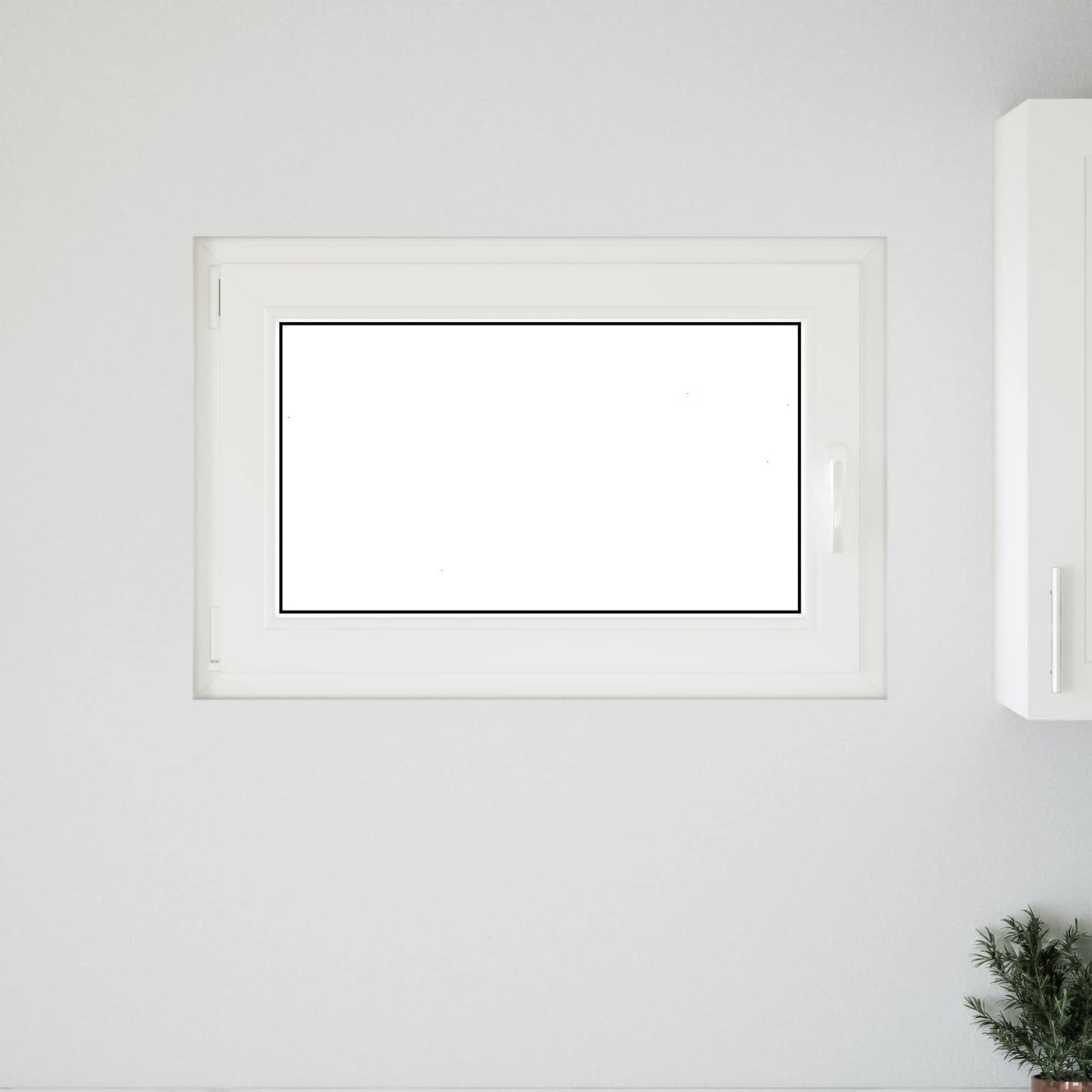 vidaXL Basement Window RISOR 90 x 60 cm PVC and Glass White