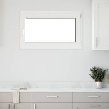 vidaXL Tilt & Turn Basement Window RISOR 100 x 70 cm PVC and Glass