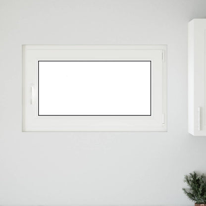 vidaXL Tilt & Turn Basement Window RISOR 100 x 70 cm PVC and Glass