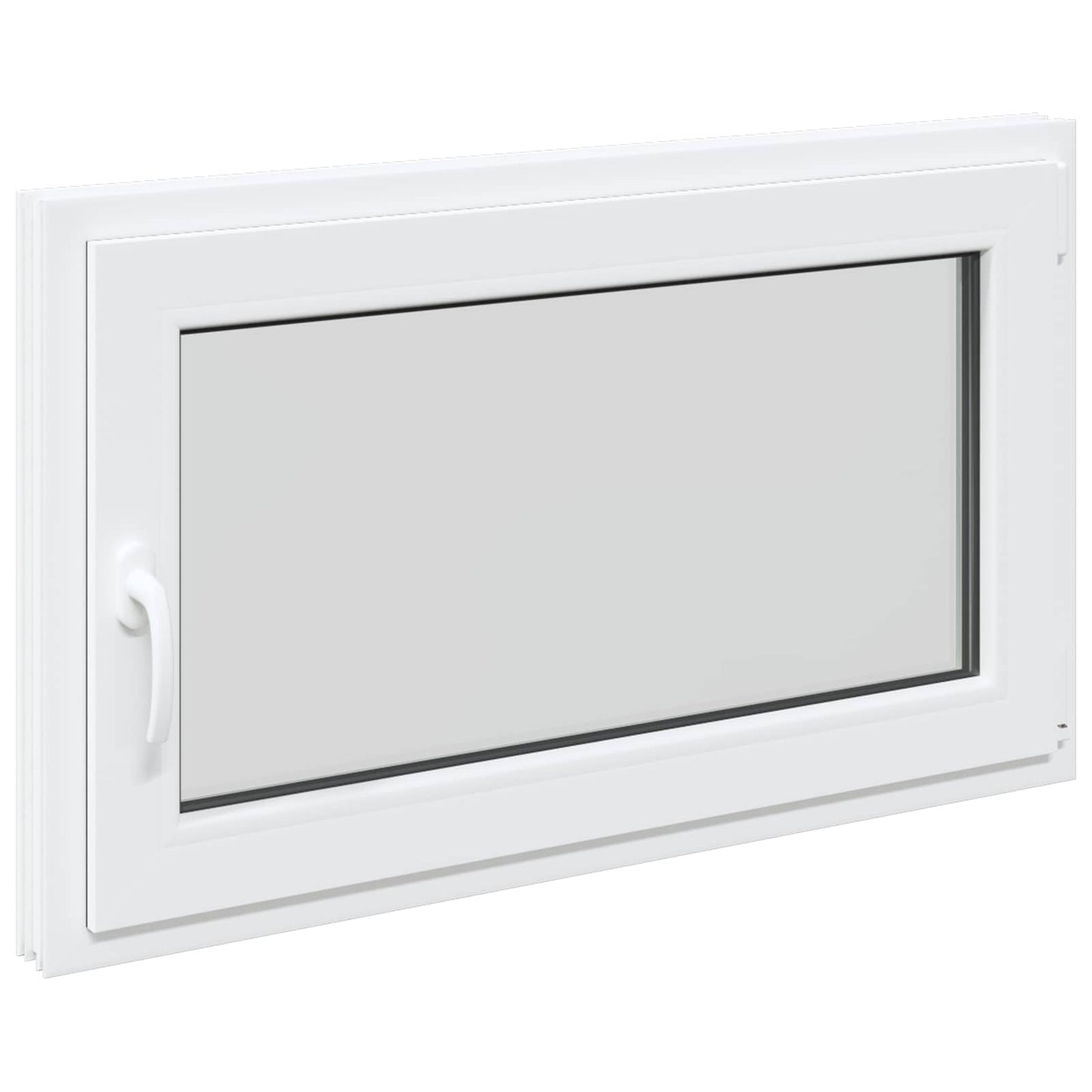 vidaXL Tilt & Turn Basement Window RISOR 100 x 70 cm PVC and Glass