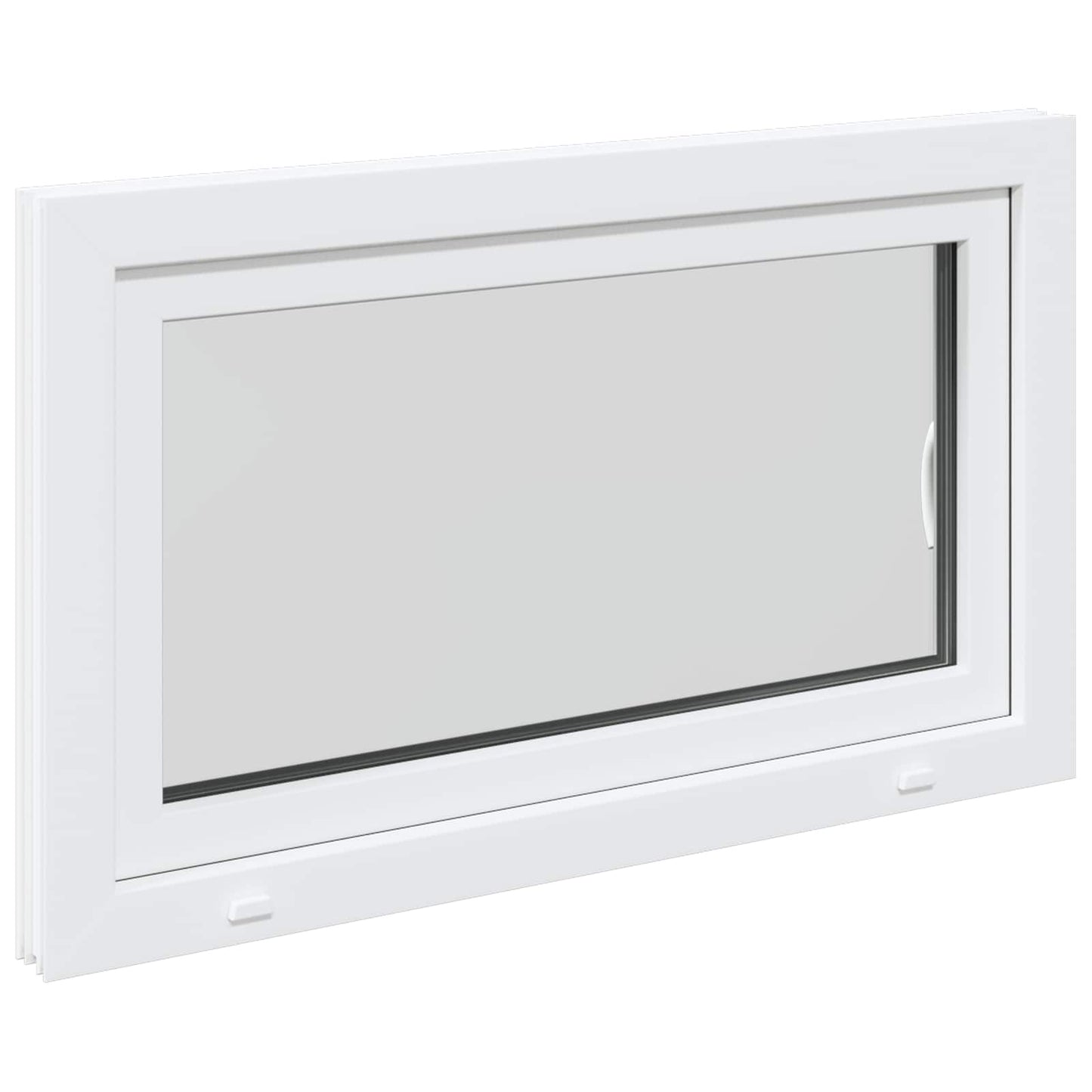 vidaXL Tilt & Turn Basement Window RISOR 100 x 70 cm PVC and Glass