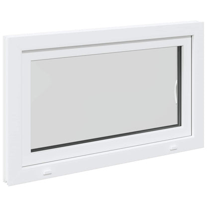 vidaXL Tilt & Turn Basement Window RISOR 100 x 70 cm PVC and Glass