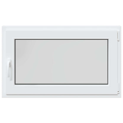 vidaXL Tilt & Turn Basement Window RISOR 100 x 70 cm PVC and Glass