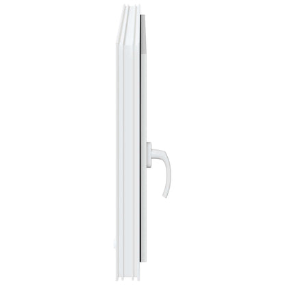vidaXL Tilt & Turn Basement Window RISOR 100 x 70 cm PVC and Glass