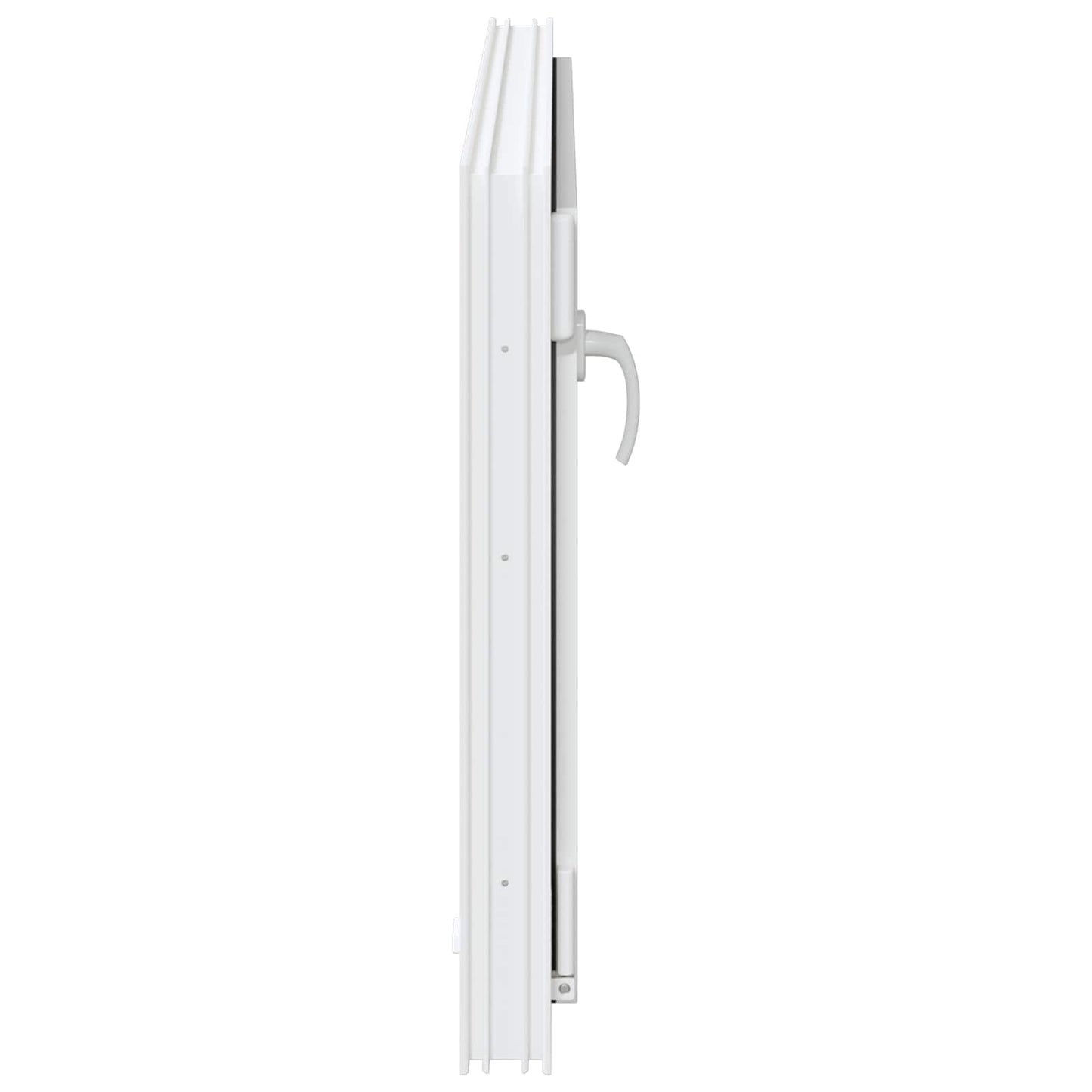 vidaXL Basement Window RISOR 100 x 70 cm PVC and Glass White