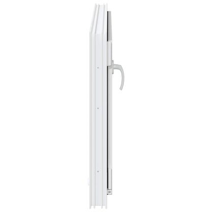 vidaXL Basement Window RISOR 100 x 70 cm PVC and Glass White