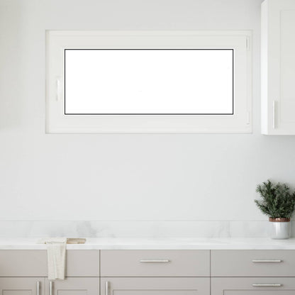 vidaXL Basement Window RISOR 120 x 60 cm PVC and Glass White