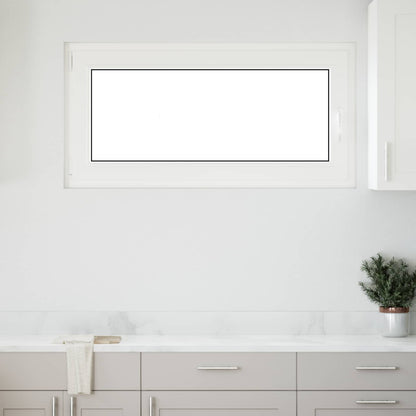 vidaXL Basement Window RISOR 120 x 60 cm PVC and Glass White
