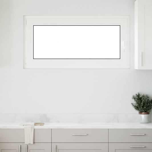 vidaXL Basement Window RISOR 120 x 60 cm PVC and Glass White