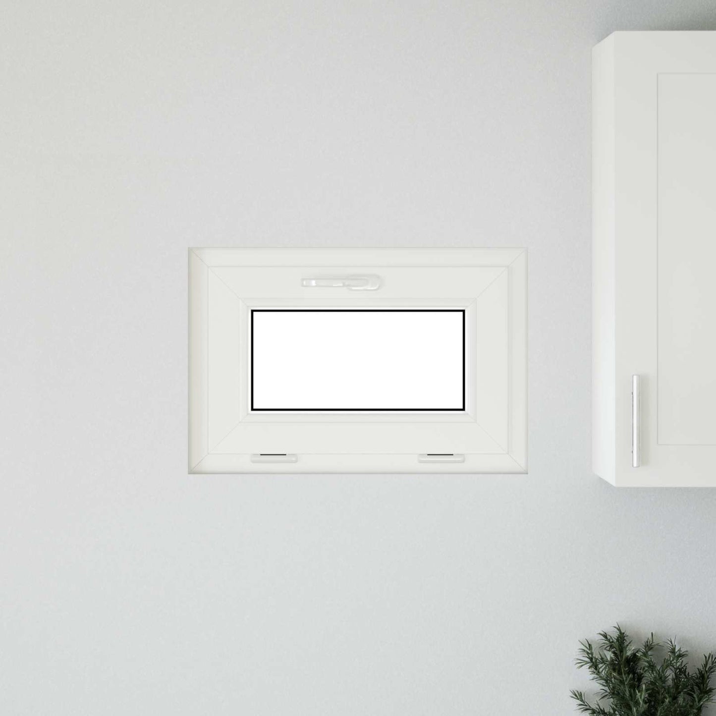 vidaXL Basement Window RISOR 60 x 40 cm PVC and Glass White