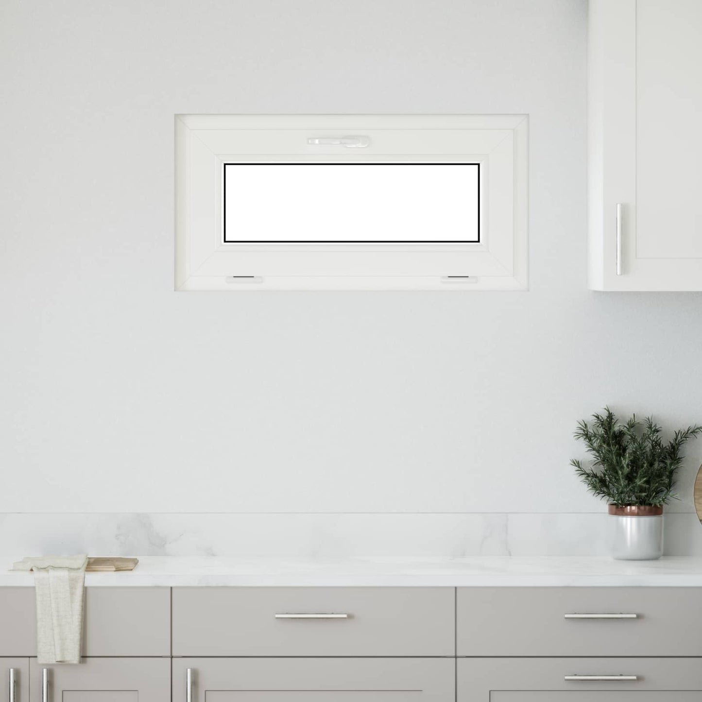 vidaXL Basement Window Internal Colour White RISOR 80 x 40 cm