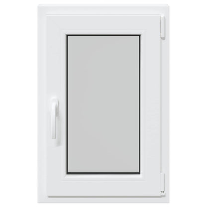 vidaXL Basement Window RISOR 50 x 75 cm PVC and Glass White