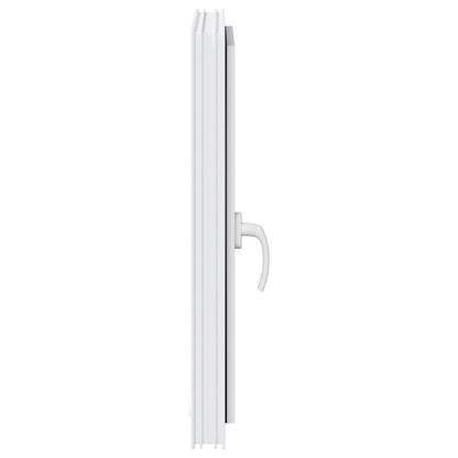 vidaXL Basement Window RISOR 50 x 75 cm PVC and Glass White