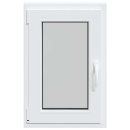 vidaXL Basement Window RISOR 50 x 75 cm PVC and Glass White