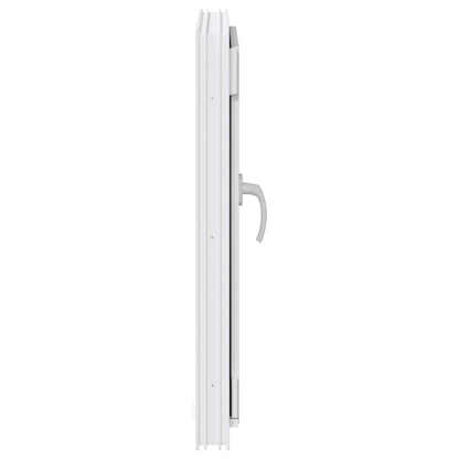 vidaXL Basement Window RISOR 50 x 75 cm PVC and Glass White