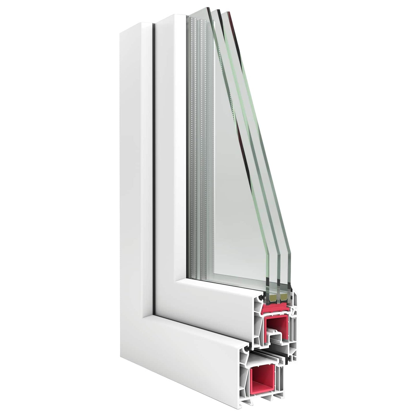 vidaXL Tilt & Turn Basement Window RISOR 60 x 80 cm PVC and Glass