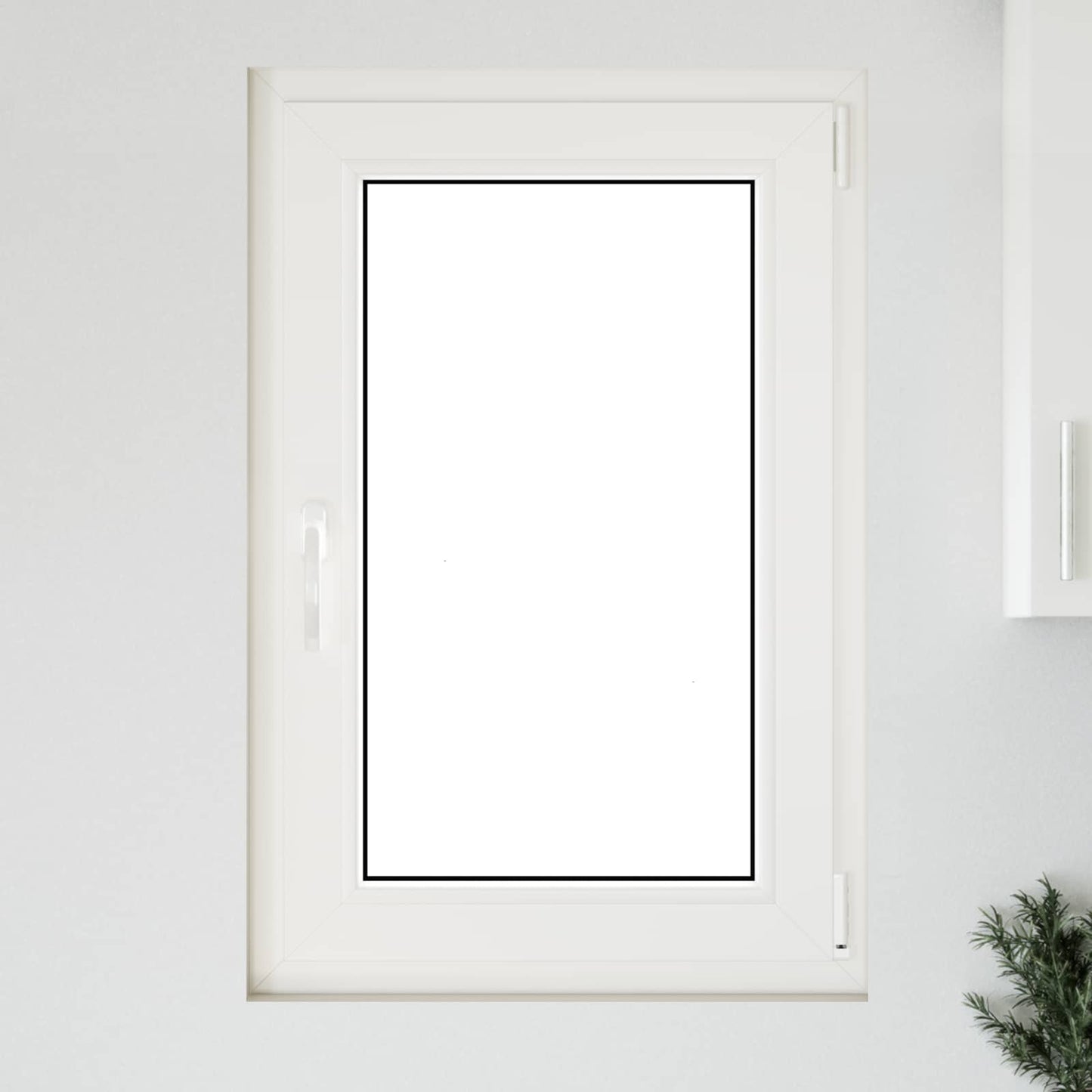 vidaXL Tilt & Turn Basement Window RISOR 60 x 80 cm PVC and Glass