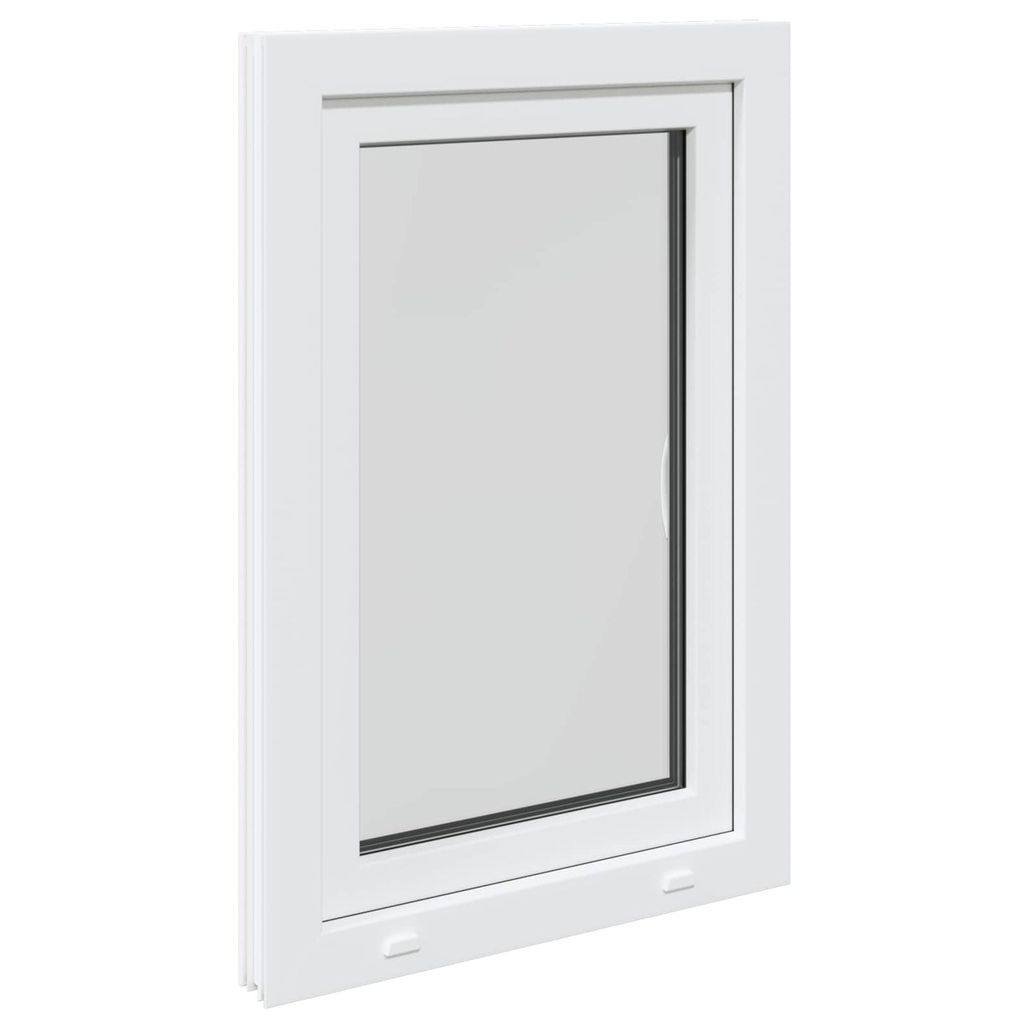 vidaXL Tilt & Turn Basement Window RISOR 60 x 80 cm PVC and Glass