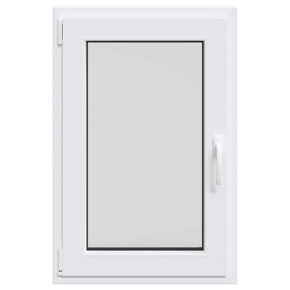vidaXL Basement Window RISOR 60 x 80 cm PVC and Glass White