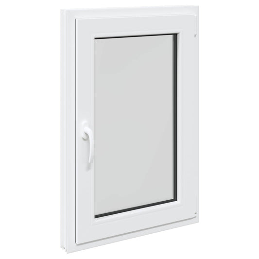 vidaXL Basement Window RISOR 60 x 100 cm PVC and Glass White