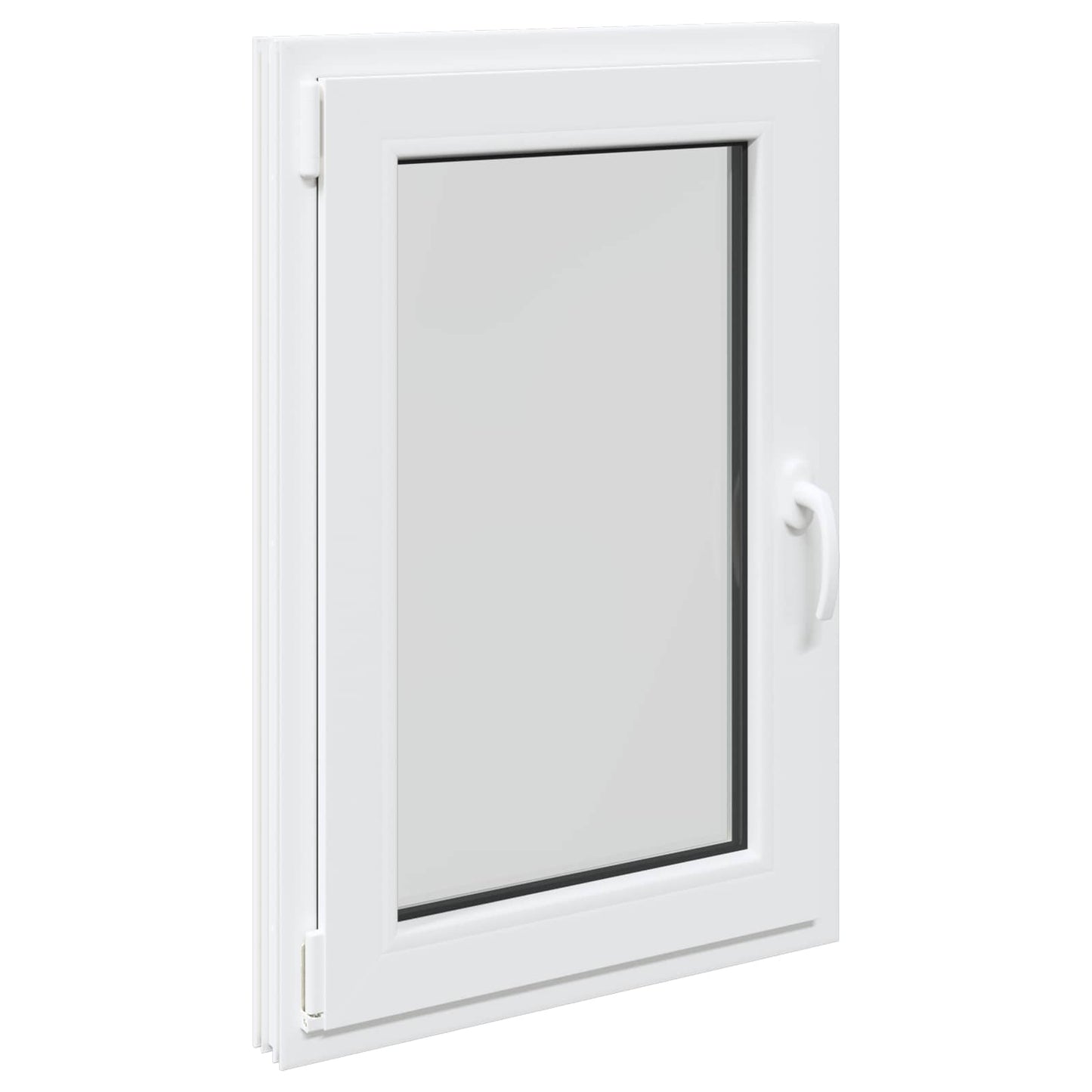 vidaXL Basement Window RISOR 60 x 100 cm PVC and Glass White