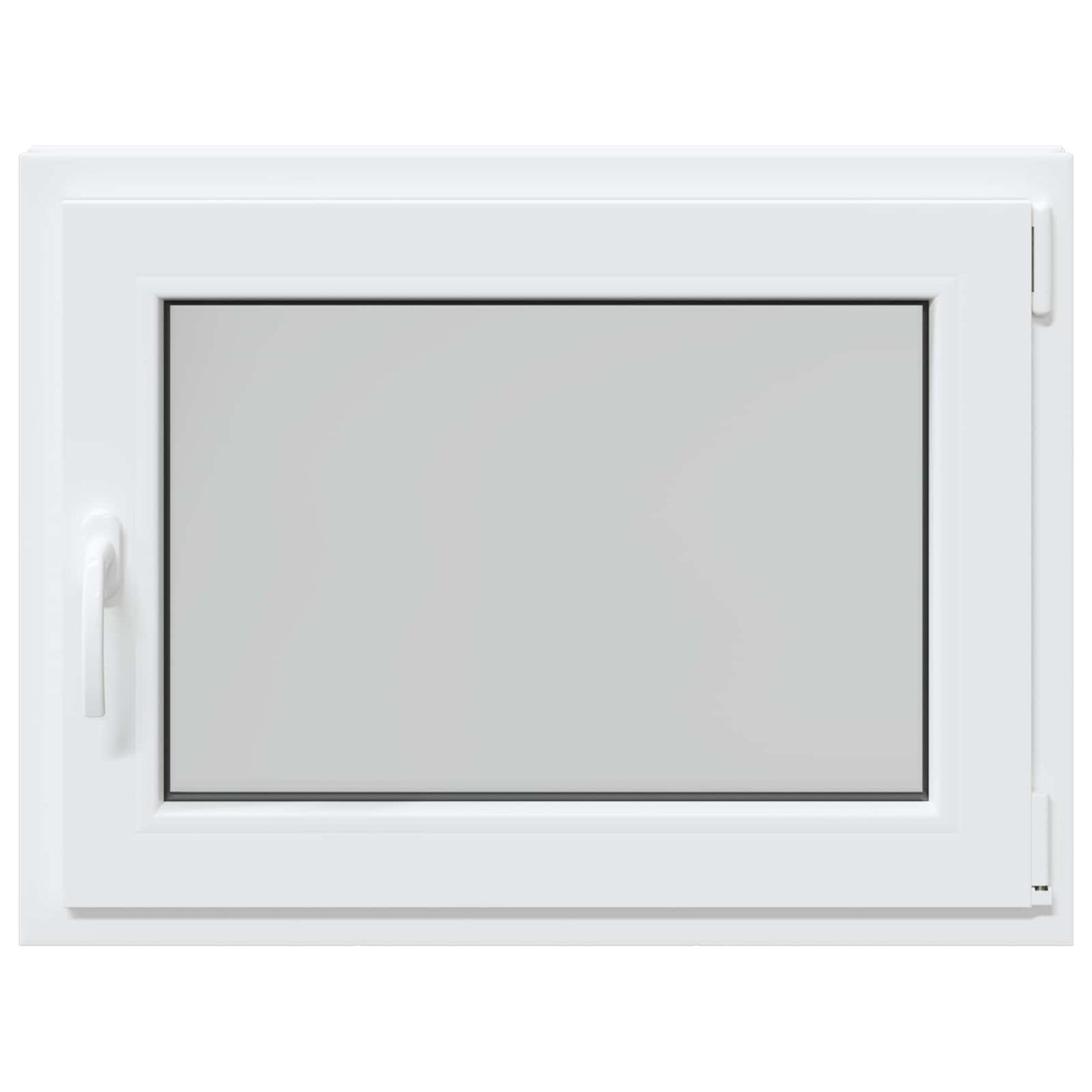vidaXL Basement Window RISOR 80 x 50 cm PVC and Glass White