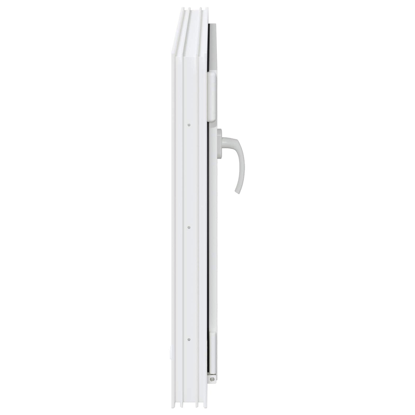 vidaXL Basement Window RISOR 80 x 50 cm PVC and Glass White