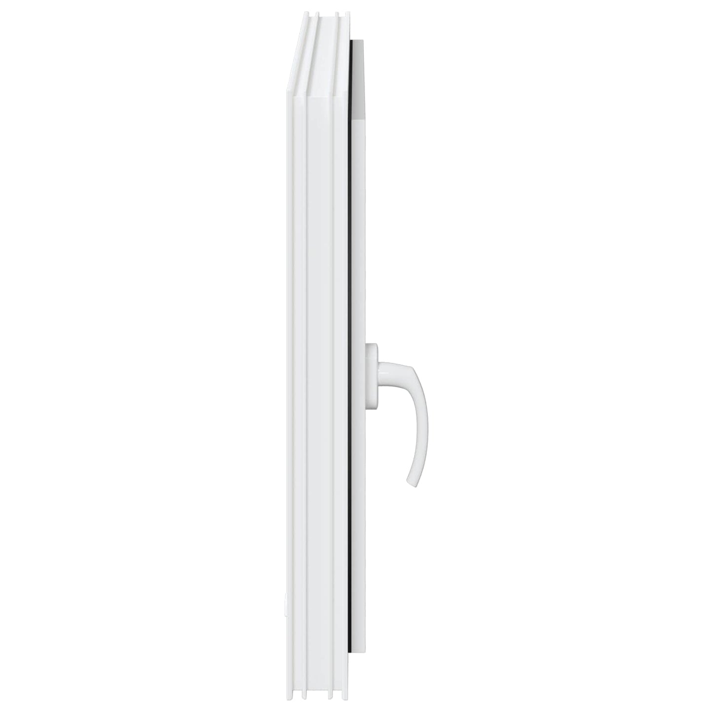 vidaXL Basement Window RISOR 80 x 60 cm PVC and Glass White